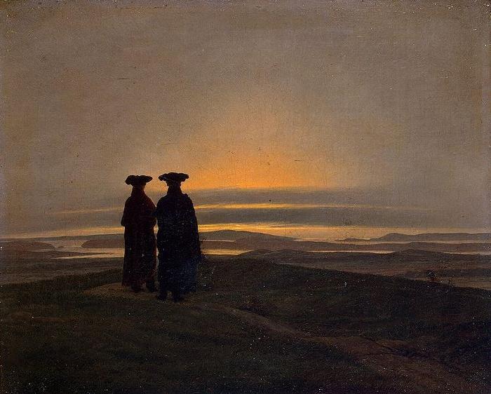 Caspar David Friedrich Sunset Germany oil painting art